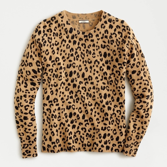 Cashmere J.Crew Leopard sweater - Picture 2 of 10